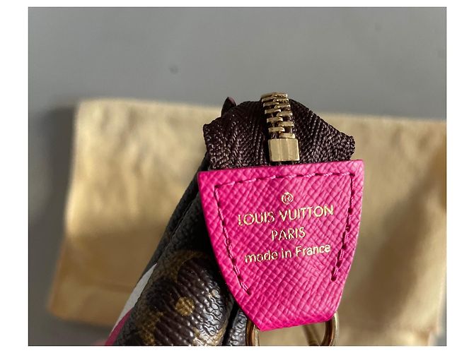 Louis Vuitton Mini pochette accessori Limited Edition Christmas Bears 2018 Marrone - vista 3