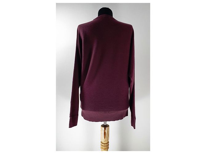 Hugo Boss Pullover Lila Rosa Baumwolle Wolle S Pink - Ansicht 4