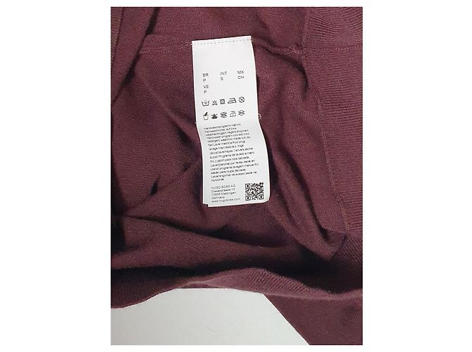 Hugo Boss Pullover Lila Rosa Baumwolle Wolle S Pink - Ansicht 6