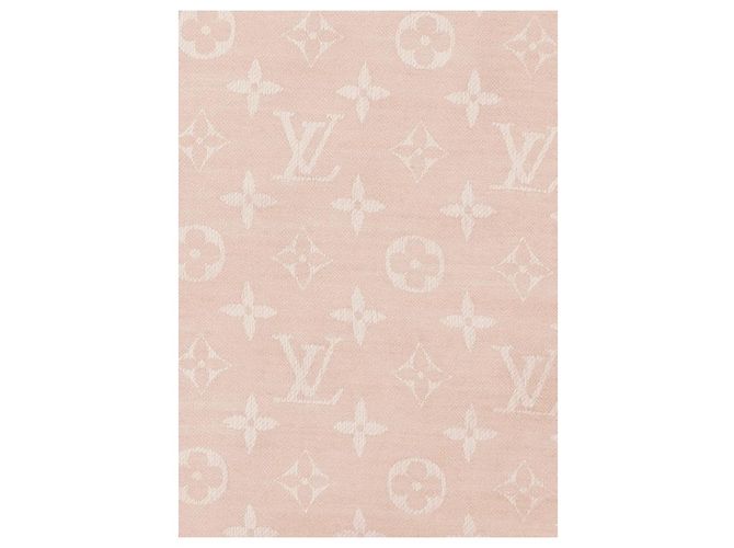 Louis Vuitton Chal con monograma LV So soft Beige - vista 2