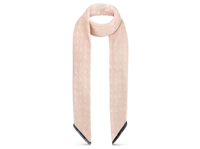Louis Vuitton Chal con monograma LV So soft Beige - vista 4