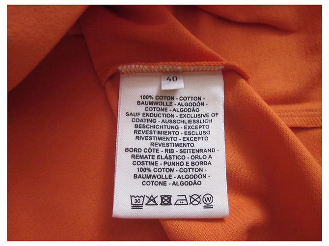 Hermès T-shirt in cotone Clic Clac Arancione - vista 6