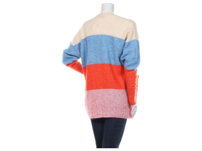 & Other Stories Gestreifte Strickjacke Mehrfarbig Wolle Mohair Mehrfarben - Ansicht 2
