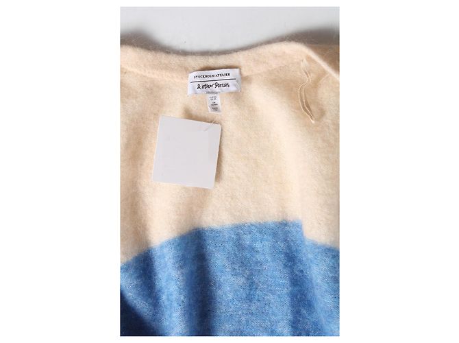 & Other Stories Gestreifte Strickjacke Mehrfarbig Wolle Mohair Mehrfarben - Ansicht 3