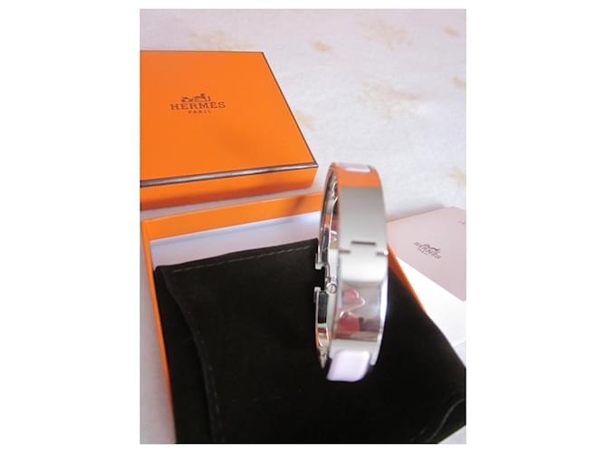 Hermès Pulsera Clic H Rosa - vista 4