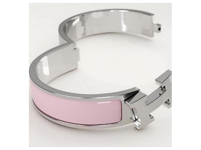 Hermès Pulsera Clic H Rosa - vista 6