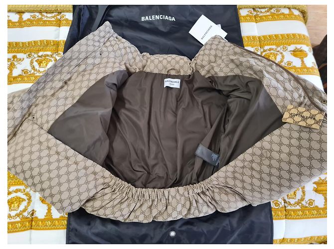 Manteau Gucci x Balenciaga Beige - vue 3