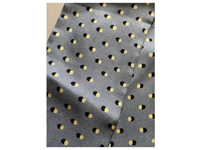 Cerchietto Louis Vuitton in seta grigio - vista 8