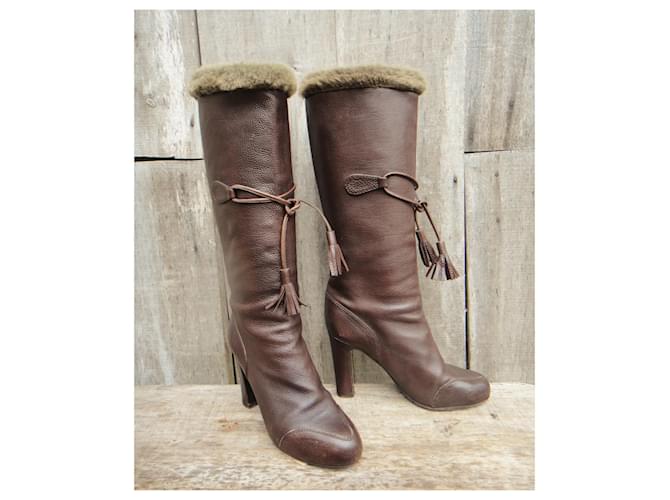 Viktor & Rolf botas Viktie & Rolf p 37 Marrón oscuro - vista 2