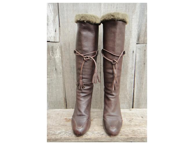Viktor & Rolf botas Viktie & Rolf p 37 Marrón oscuro - vista 3