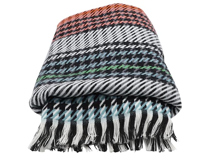 Poncho a quadri Maje in acrilico multicolore - vista 4