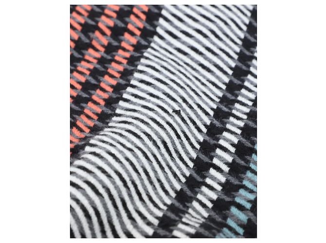 Poncho a quadri Maje in acrilico multicolore - vista 5