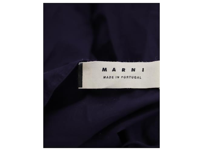 Marni Top Peplum Sin Mangas De Algodón Morado Púrpura - vista 3