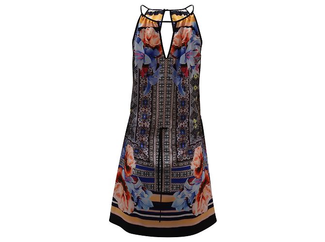 Abito Keyhole stampato Clover Canyon in poliestere multicolore Stampa python - vista 2