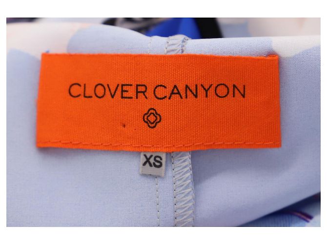 Abito Keyhole stampato Clover Canyon in poliestere multicolore Stampa python - vista 6