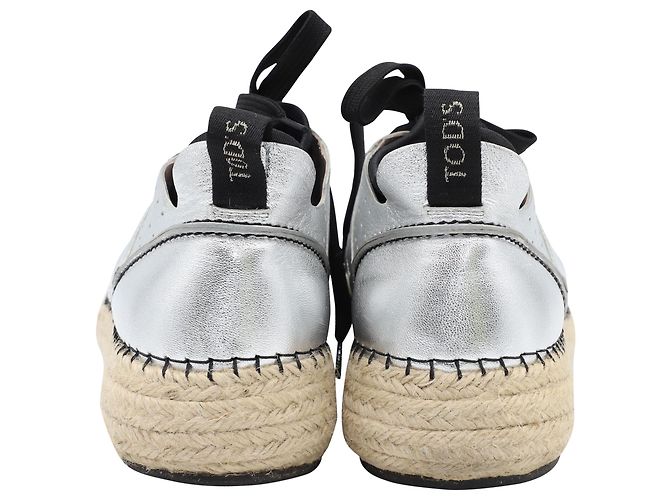 Tod's Espadrille-Sneaker aus Metallic-Leder - Ansicht 3