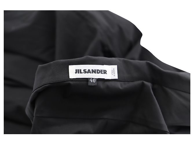 Camisa Jil Sander de algodón negro con botones - vista 3