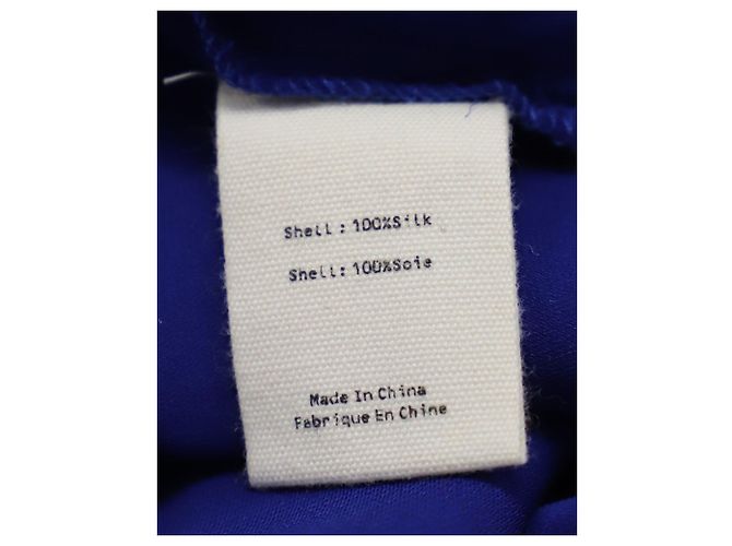 L'agence Bianca Blouse en Soie Bleue - vue 4