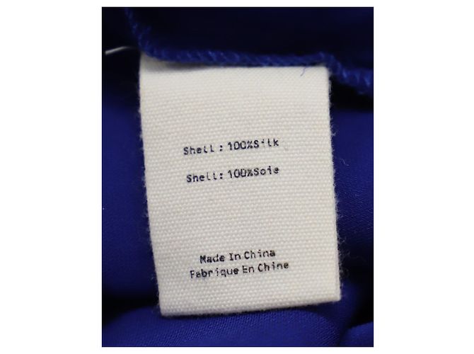 L'agence Bianca Blouse en Soie Bleue - vue 5