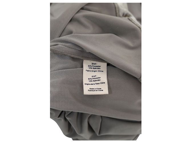 L'agence Riley Samt-Wickelkleid aus braunem Polyester - Ansicht 5