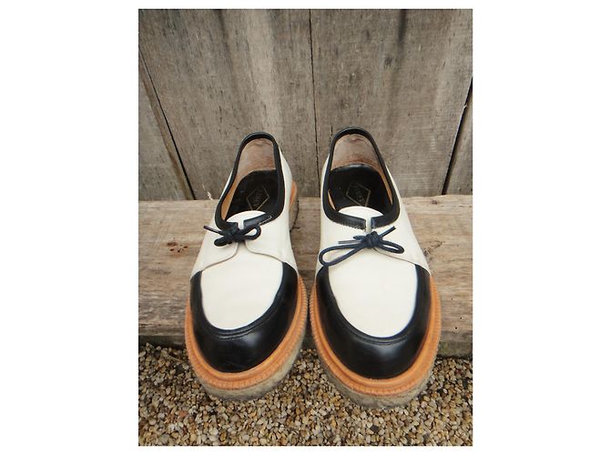 Adieu Type 18 Derbys Leder Schwarz Weiß 39 - Ansicht 5
