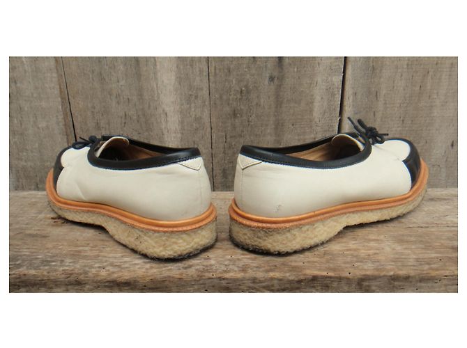 Adieu Type 18 Derbys Leder Schwarz Weiß 39 - Ansicht 6