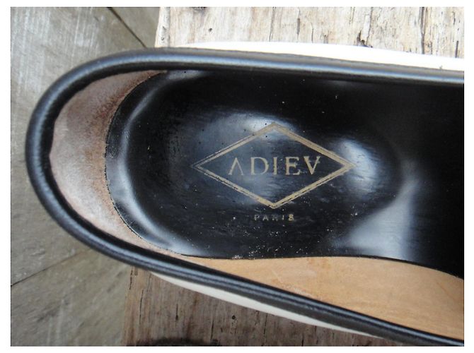 Adieu Type 18 Derbys Leder Schwarz Weiß 39 - Ansicht 7