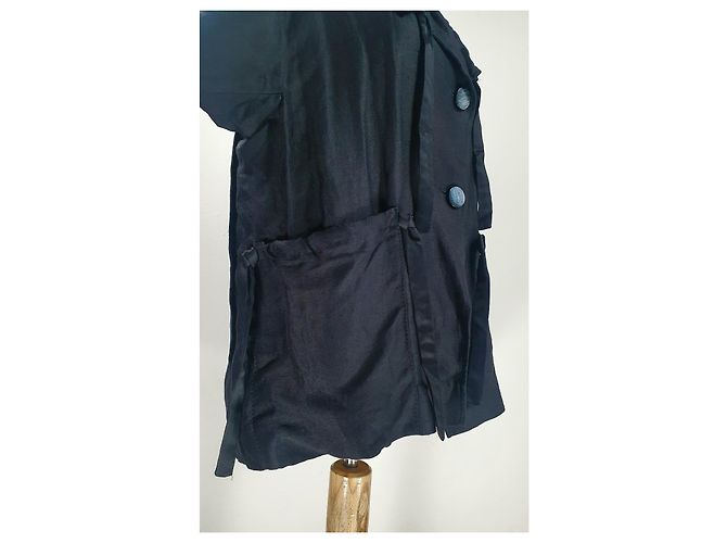 Blazer Dorothée Schumacher nero in lino e viscosa - vista 6