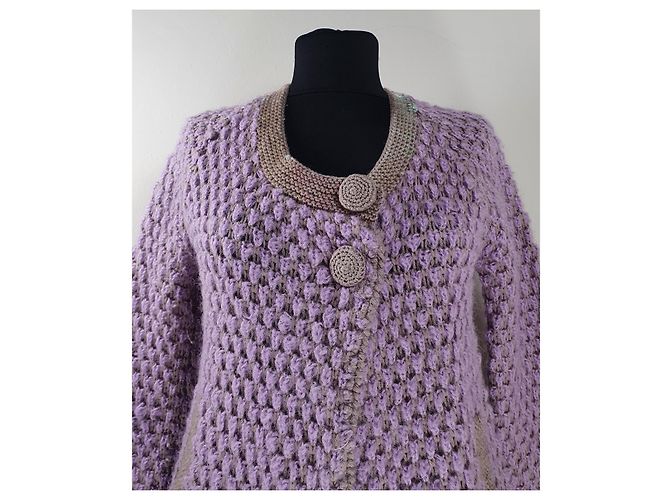 Strickjacke Jacqline By Malene Birger Lila - Ansicht 2