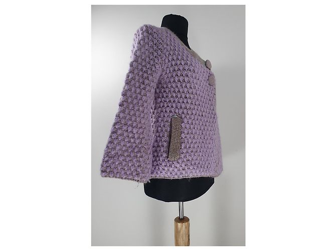 Strickjacke Jacqline By Malene Birger Lila - Ansicht 3