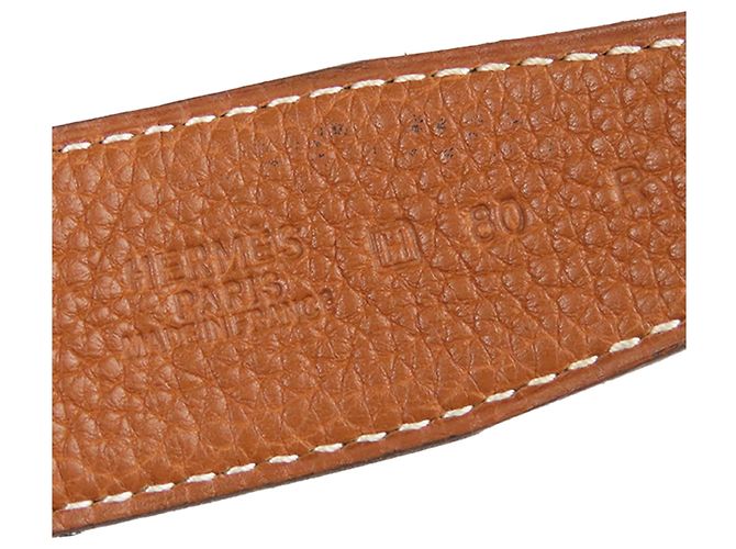 Hermès Hermes Black Constance Ledergürtel Schwarz Silber - Ansicht 3