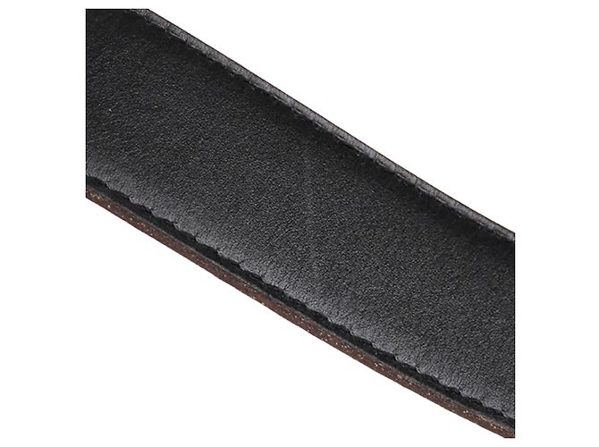 Hermès Hermes Black Constance Ledergürtel Schwarz Silber - Ansicht 8