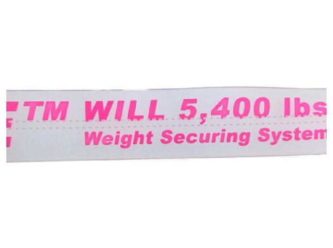 Off White [Used] OFF-WHITE 18SS Rubber Industrial Belt Rubber Industrial Logo Total Pattern Belt Pink - view 4