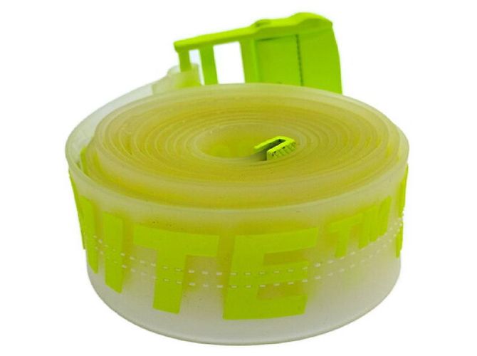 Off White [Used] OFF-WHITE 18SS Rubber Industrial Belt Rubber Industrial Logo Total Pattern Belt Yellow - view 2