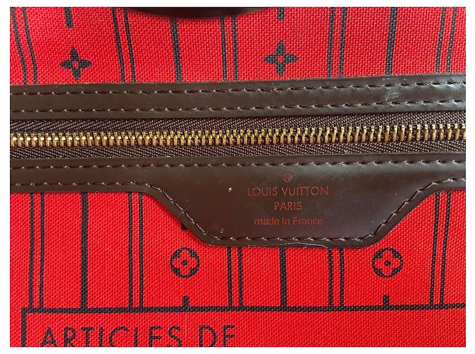 Borsa a mano Louis Vuitton Neverfull GM Damier Ebene - vista 2