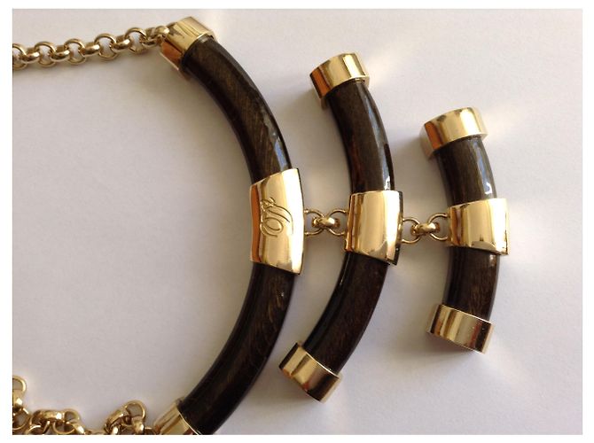 Collier Dsquared2 Noir Imitation Corne - vue 4