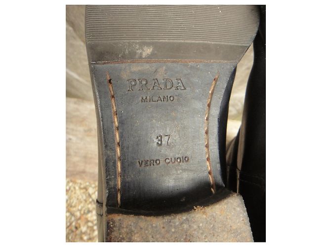Prada Vintage-Stiefel p 37 Schwarz - Ansicht 6