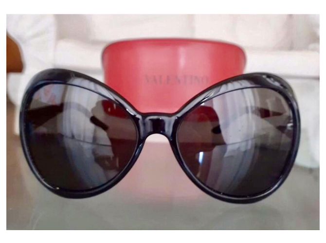 Valentino Occhiali oversize a farfalla Nero - vista 10