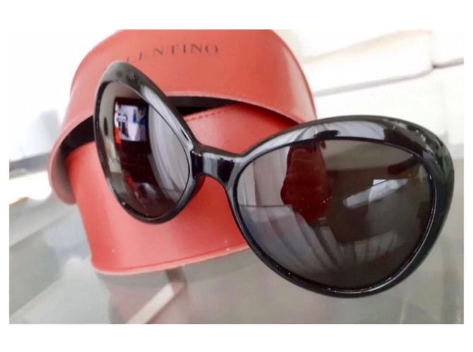 Valentino Occhiali oversize a farfalla Nero - vista 2