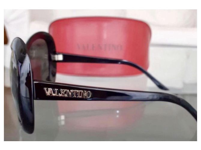 Valentino Occhiali oversize a farfalla Nero - vista 4