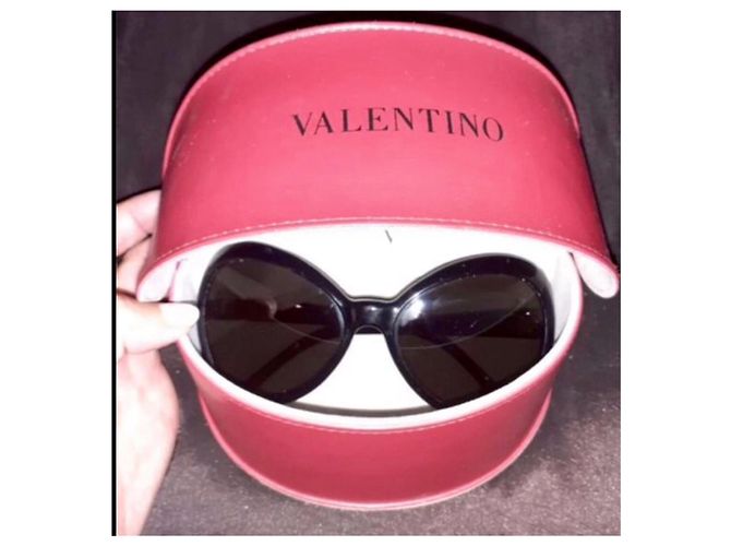 Valentino Occhiali oversize a farfalla Nero - vista 6