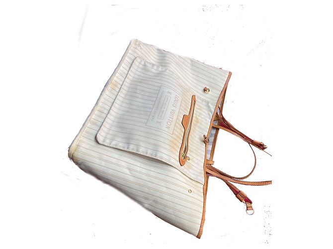 Louis Vuitton Neverfull Damier Azur GM Blu chiaro - vista 11