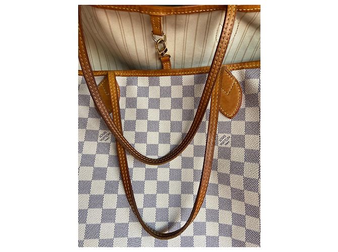Louis Vuitton Neverfull Damier Azur GM Blu chiaro - vista 13