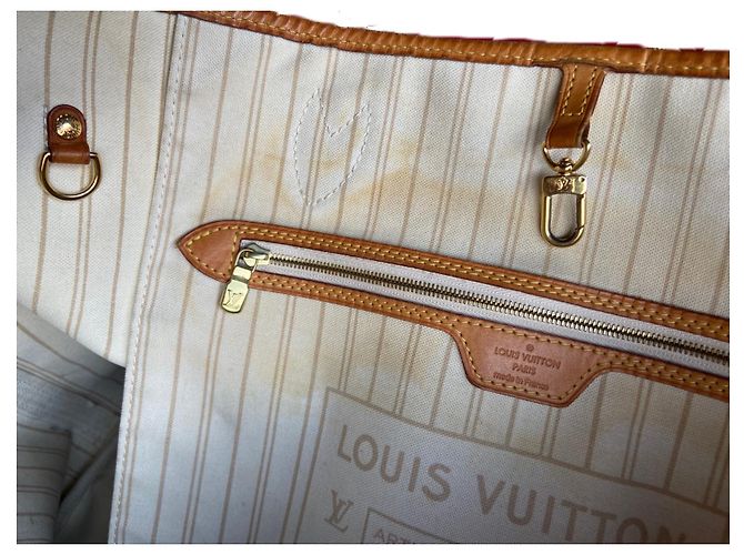 Louis Vuitton Neverfull Damier Azur GM Blu chiaro - vista 19