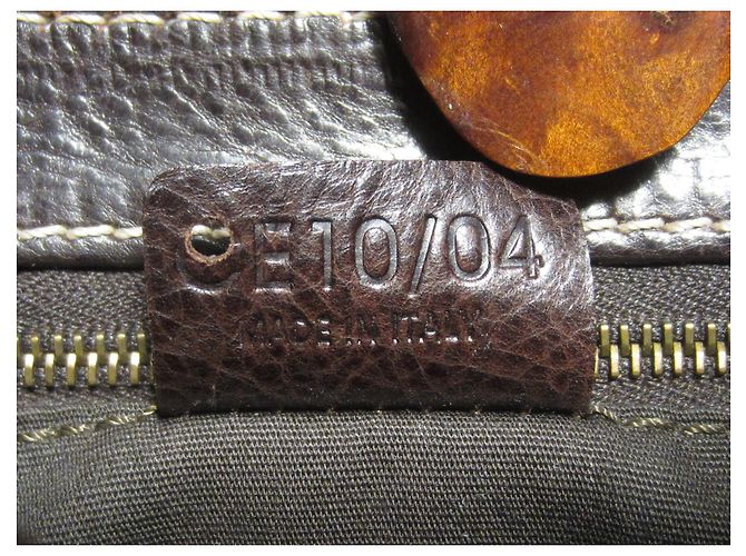 Borsa a tracolla Céline in pelle marrone scuro - vista 10