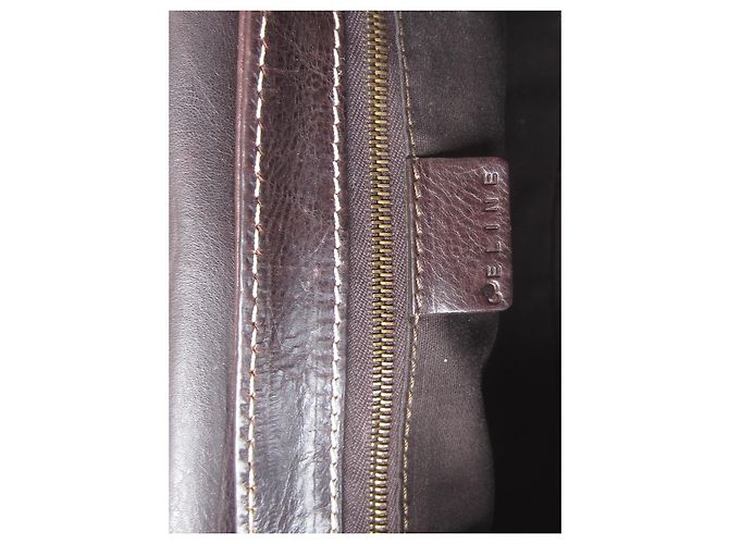 Borsa a tracolla Céline in pelle marrone scuro - vista 9