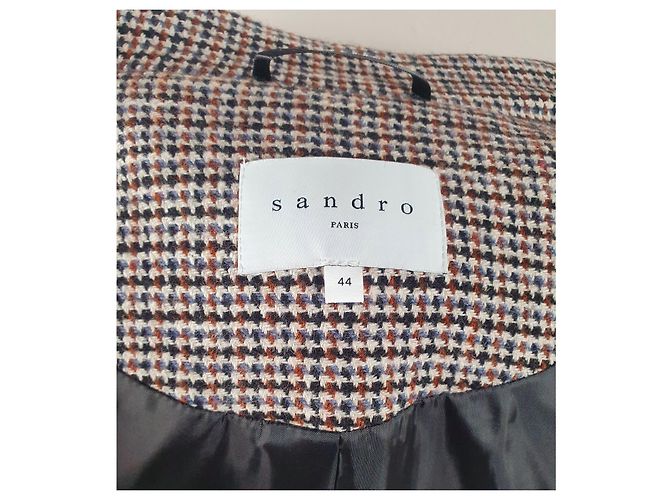 Sandro Houndstooth Multi Color Coat Multiple colors - view 10