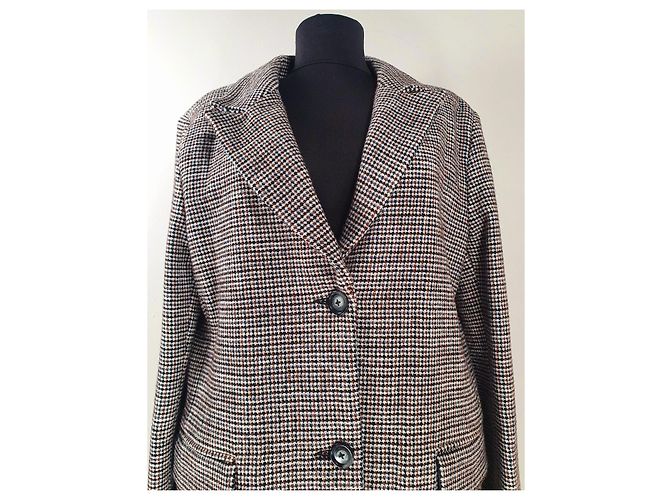 Sandro Houndstooth Multi Color Coat Multiple colors - view 5