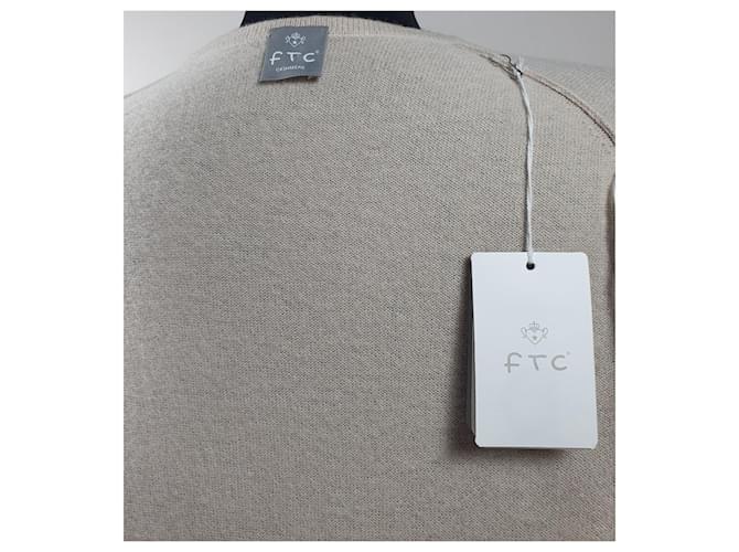 FTC Strickjacke aus Kaschmir Beige - Ansicht 5