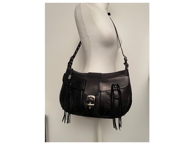 Borsa Barbara Bui in pelle nera Nero - vista 2